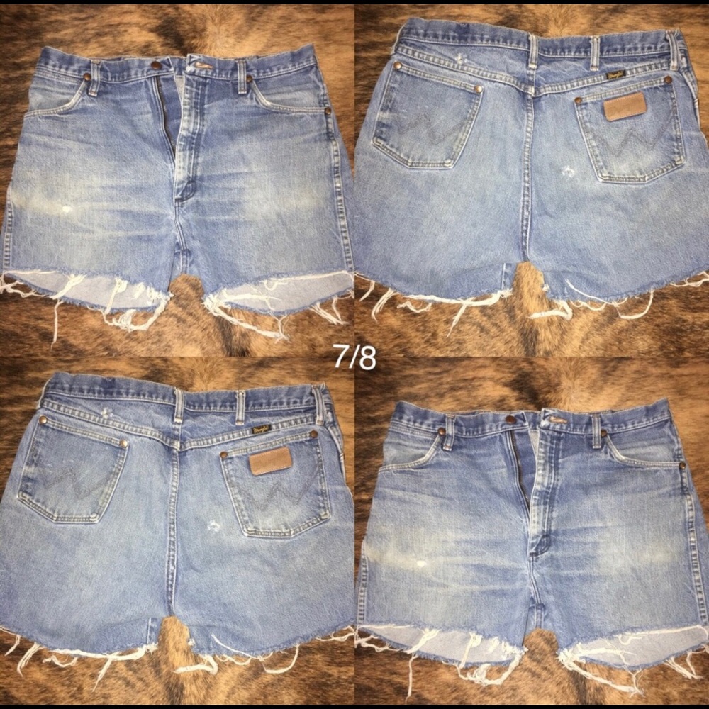 35in waist 5 in inseam distressed shorts size 7/8